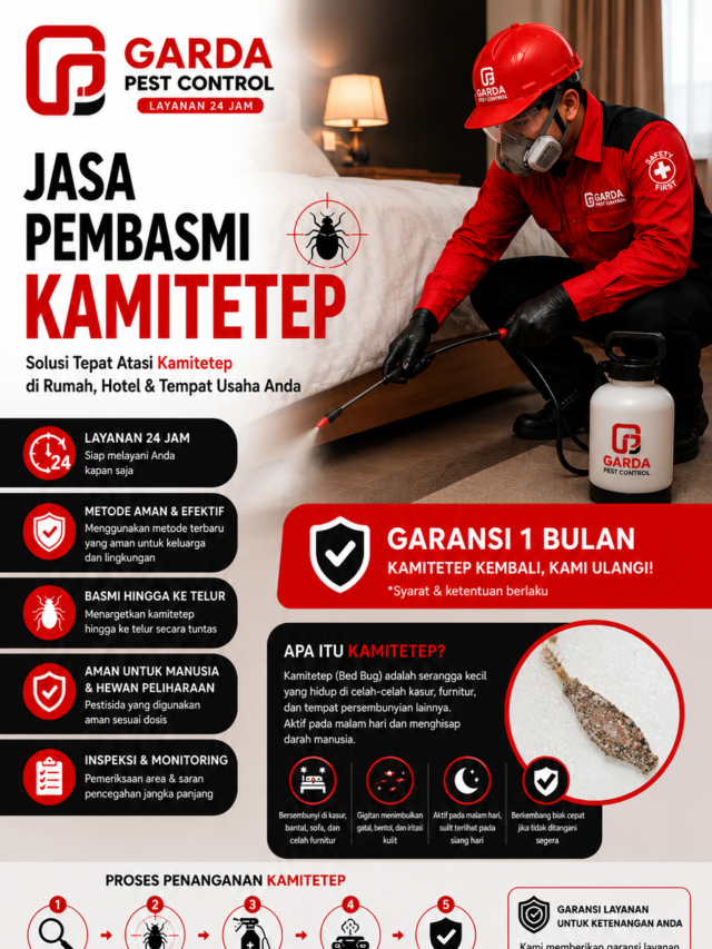 Jasa Pembasmi Kamitetep di Depok Cepat dan Profesional 24 Jam