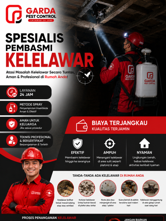Jasa Pembasmi Kelelawar Berkualitas di Depok untuk Komersial