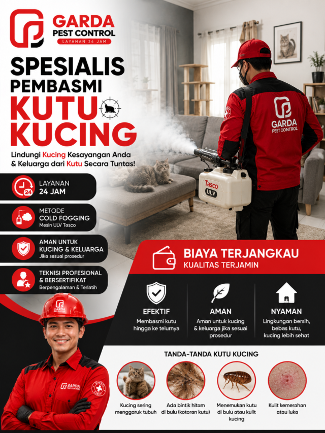 Jasa Pembasmi Kutu Kucing Berkualitas di Depok untuk Komersial