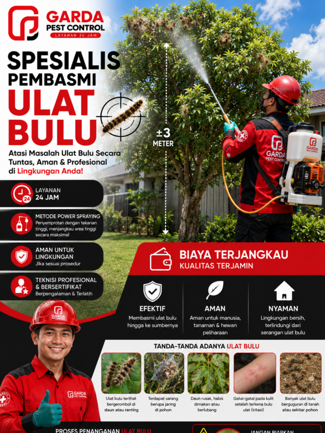 Jasa Pembasmi Ulat Bulu Berkualitas di Depok untuk Komersial