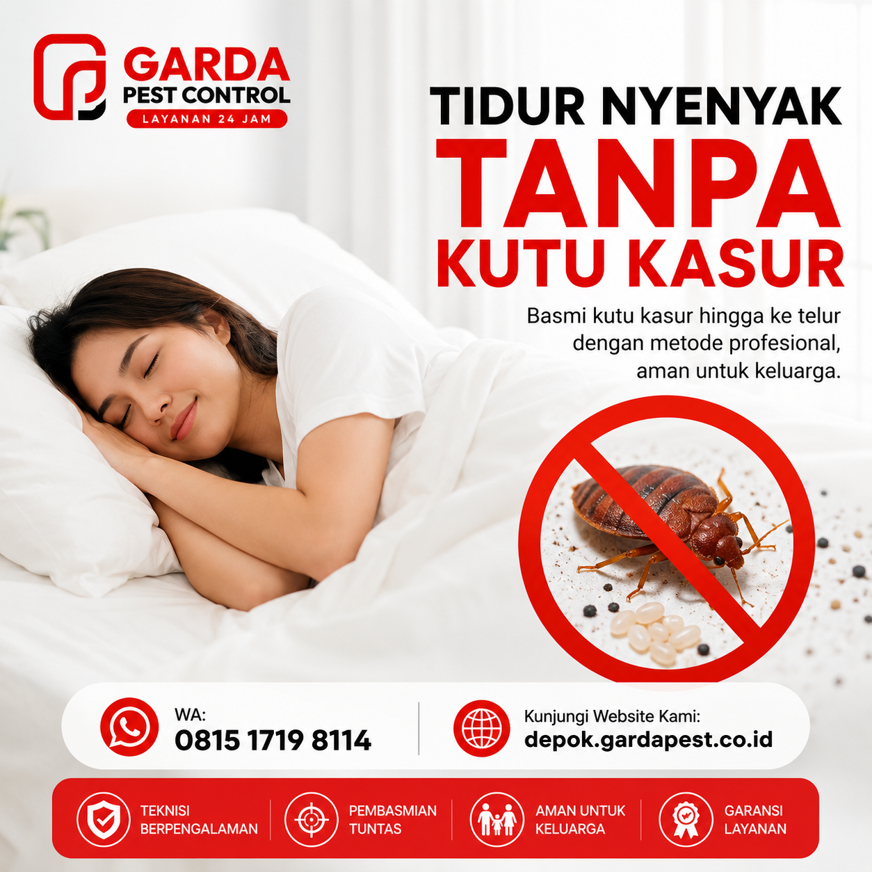 Jasa Pembasmi Kutu Kasur untuk Bisnis Kost dan Hotel di Depok