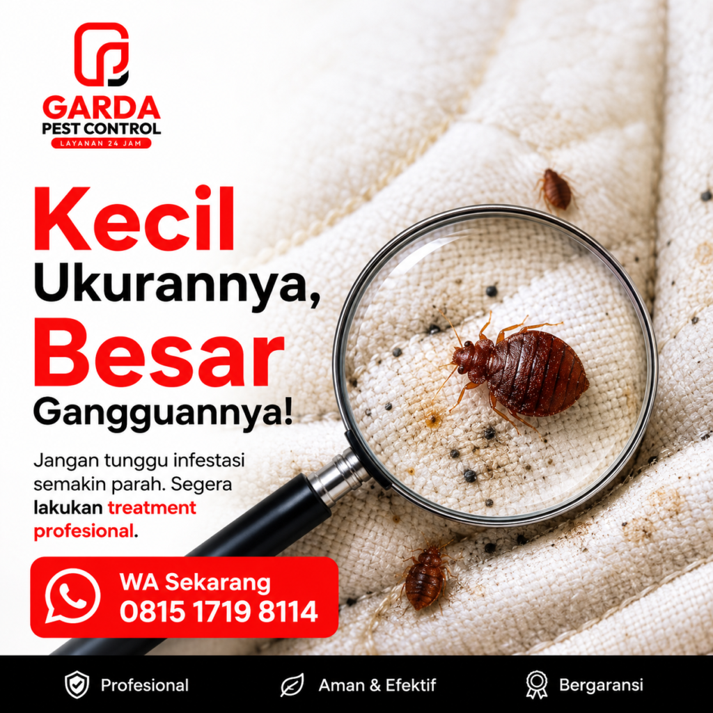 Pembasmi Kutu Kasur Profesional Depok: Garda Pest Control Solusi Tuntas untuk Rumah Bebas Kutu