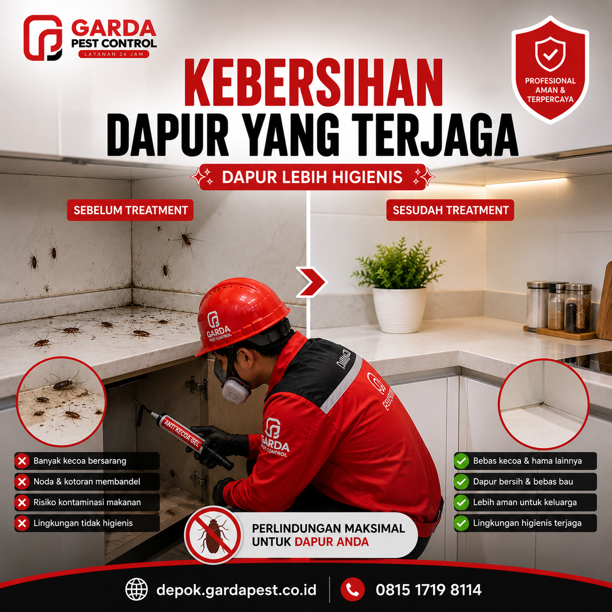 Layanan Pembasmi Kecoa untuk Restoran dan Dapur Komersial Depok: Solusi Ampuh Cegah Kerugian