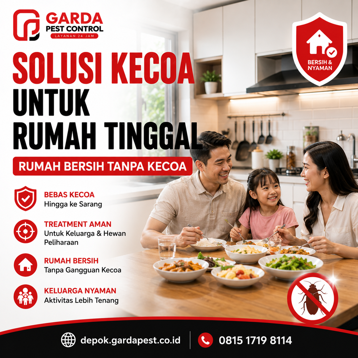 Jasa Pembasmi Kecoa Cepat Tanggap Depok, Solusi Tuntas Masalah Hama!