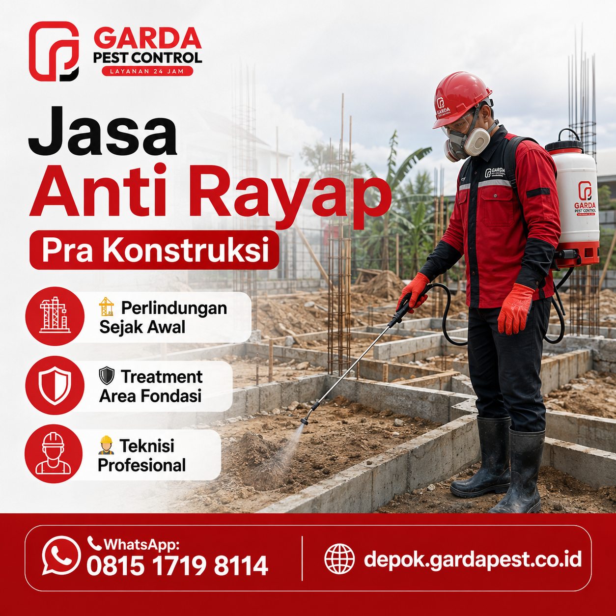 Jasa Anti Rayap Gedung Komersial Depok
