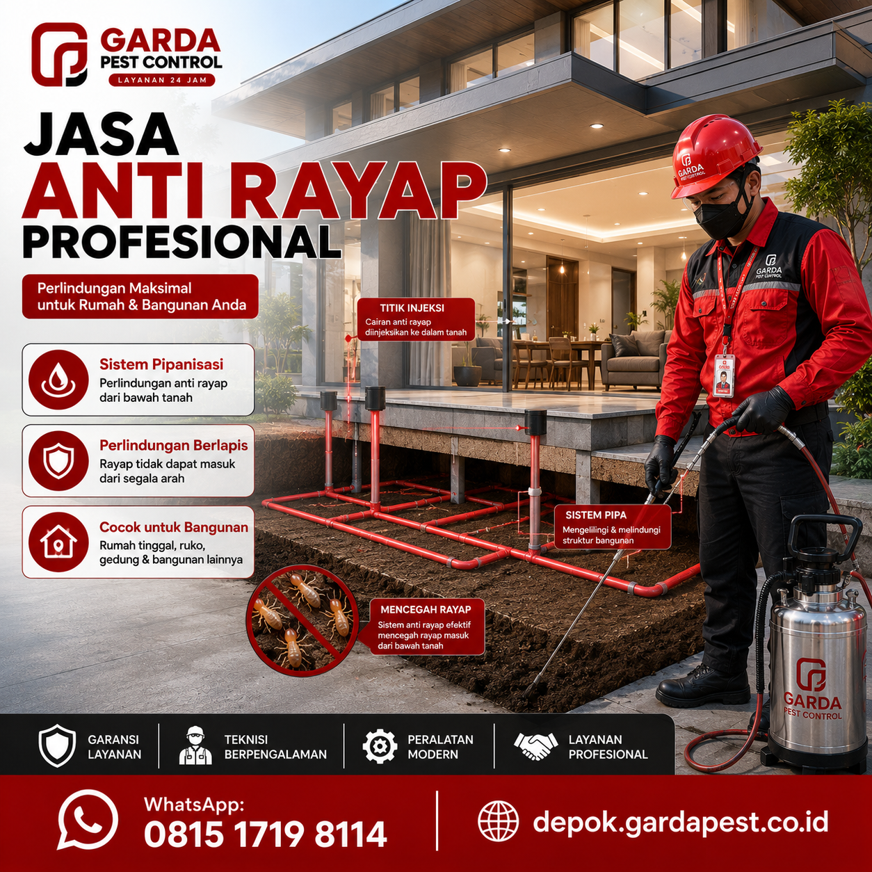 Jasa Pest Control Rayap Depok Bergaransi untuk Perlindungan Properti Anda
