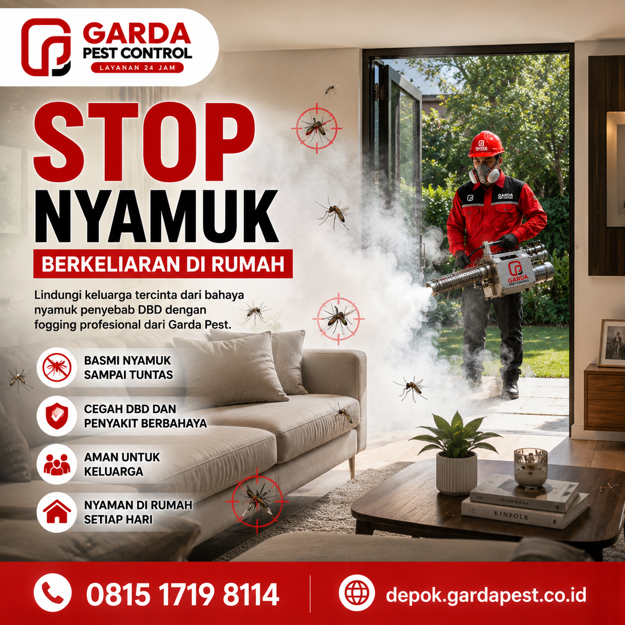 Jasa Fogging DBD Depok: Penanganan Cepat dan Tepat Basmi Nyamuk Aedes